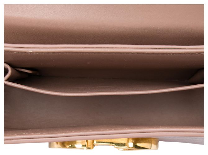 Autre Marque Borsa box 30 Montaigne Dior in pelle marrone Carne - vista 4