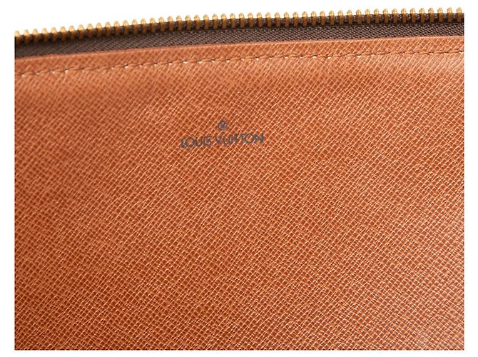Louis Vuitton Brown Monogram Poche Documents Portfolio Marrone - vista 5