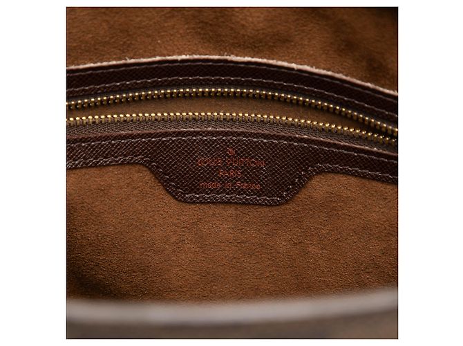 Louis Vuitton Brown Damier Ebene Venice Sac Plat Castaño - vista 5