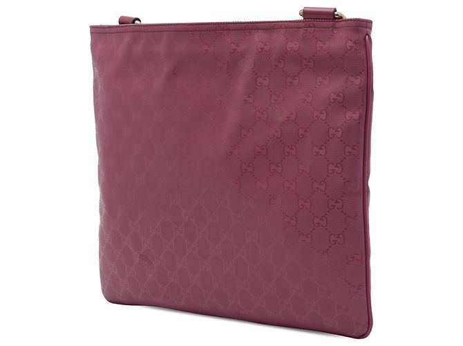 Gucci Borsa a Tracolla Rosa Stampa GG - vista 2