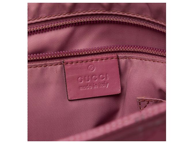 Gucci Borsa a Tracolla Rosa Stampa GG - vista 5