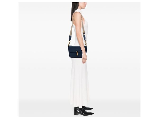 Gucci Borsa a Tracolla Convertibile Soft Jackie in pelle di vitello blu - vista 6