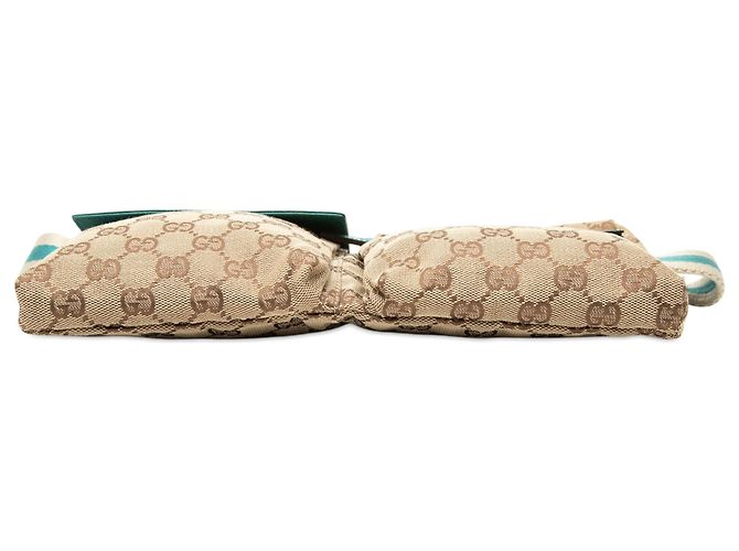 Borsa cintura Gucci Beige GG Canvas Web con doppia tasca - vista 3