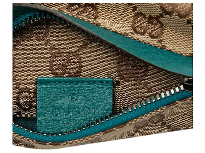 Borsa cintura Gucci Beige GG Canvas Web con doppia tasca - vista 5