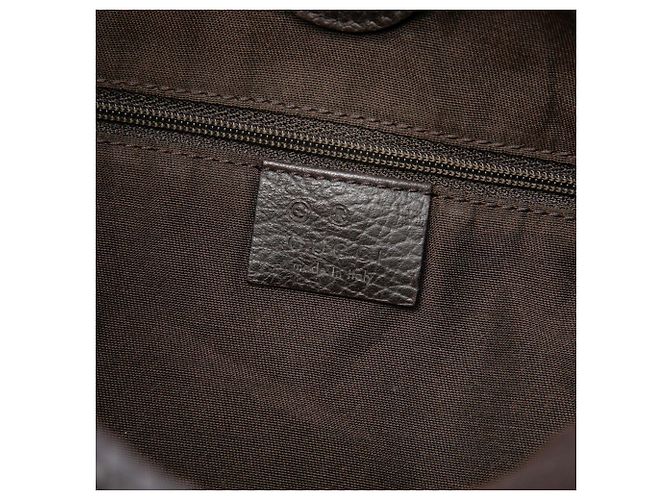 Borsa a tracolla Gucci Marrakech in denim GG marrone Medium Marrone scuro - vista 5
