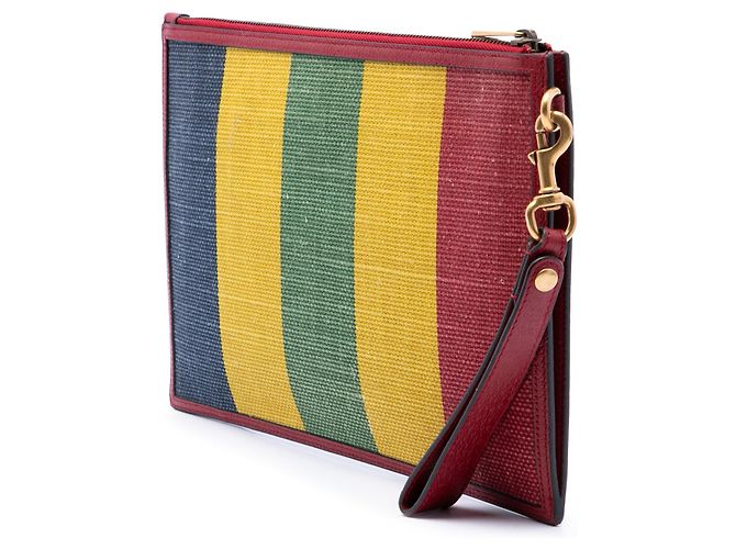Clutch Gucci Multi Baiadera Canvas Striped Multicolor - vista 2