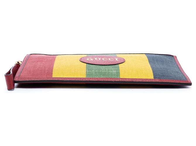 Clutch Gucci Multi Baiadera Canvas Striped Multicolor - vista 3