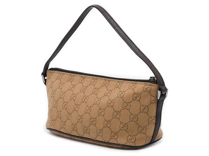 Gucci Brown GG Canvas Boat Marrone Marrone chiaro - vista 2