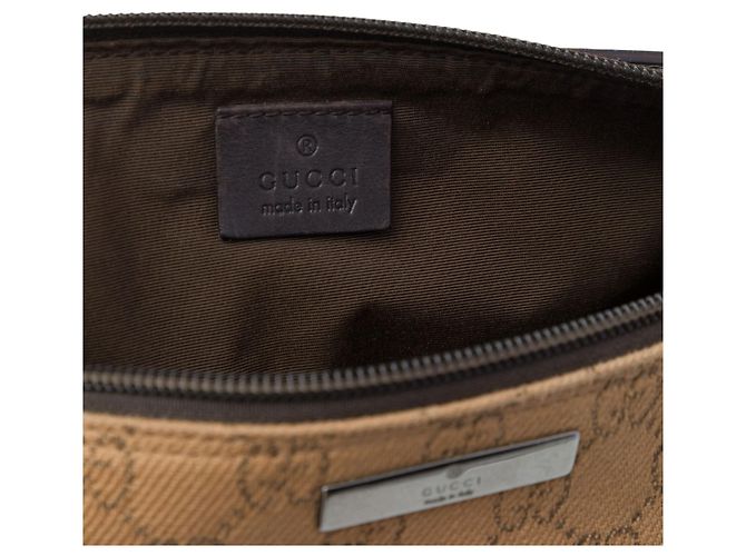 Gucci Brown GG Canvas Boat Marrone Marrone chiaro - vista 5