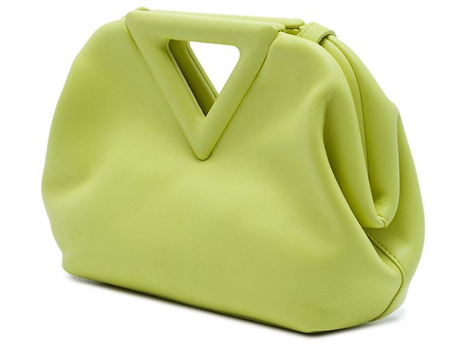 Bottega Veneta Borsa The Point Triangle piccola in pelle gialla Giallo - vista 2