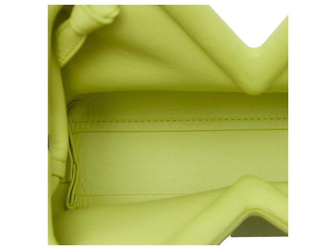 Bottega Veneta Borsa The Point Triangle piccola in pelle gialla Giallo - vista 4