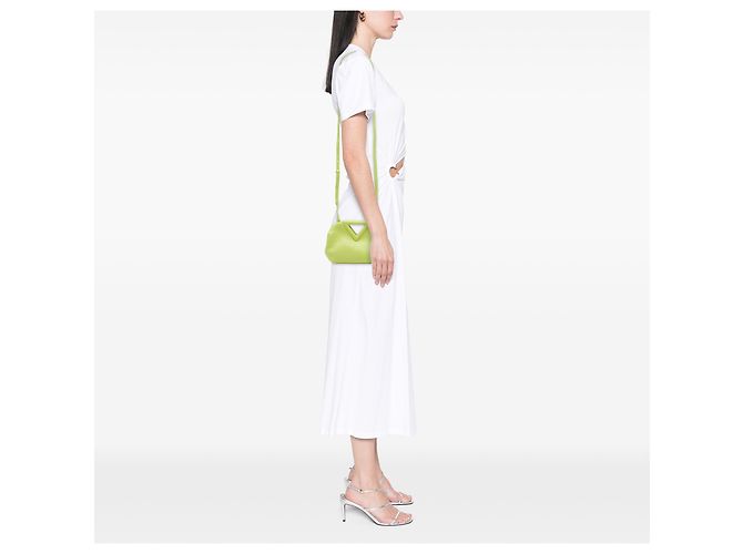 Bottega Veneta Borsa The Point Triangle piccola in pelle gialla Giallo - vista 6