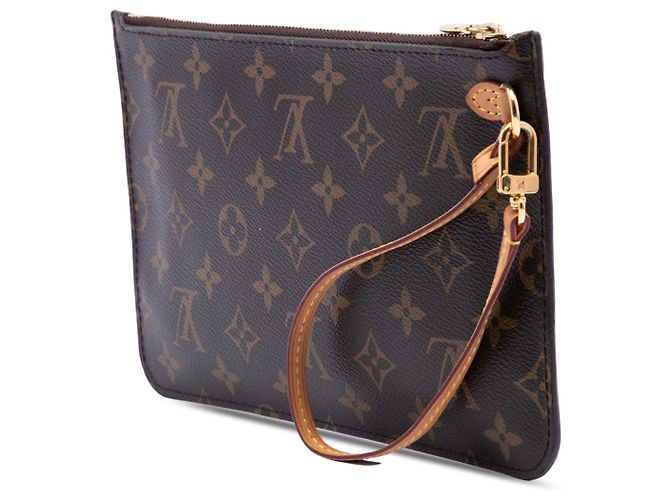 Louis Vuitton Brown Monogram Neverfull MM Pouch Braun - Ansicht 2