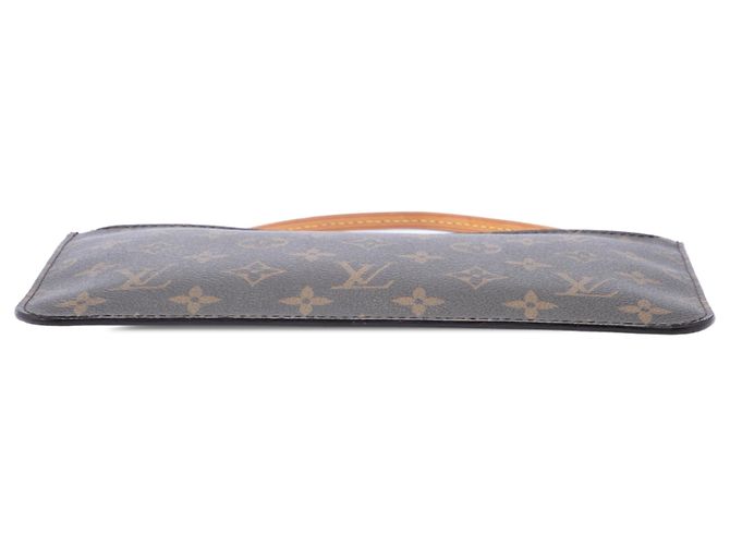 Louis Vuitton Brown Monogram Neverfull MM Pouch Braun - Ansicht 3