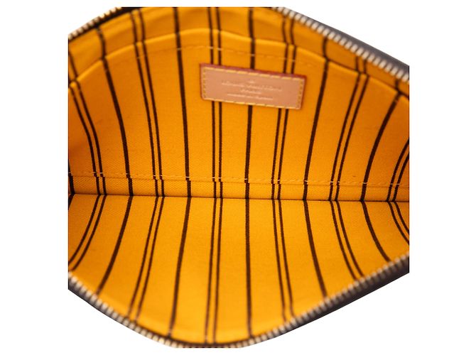 Louis Vuitton Brown Monogram Neverfull MM Pouch Braun - Ansicht 4