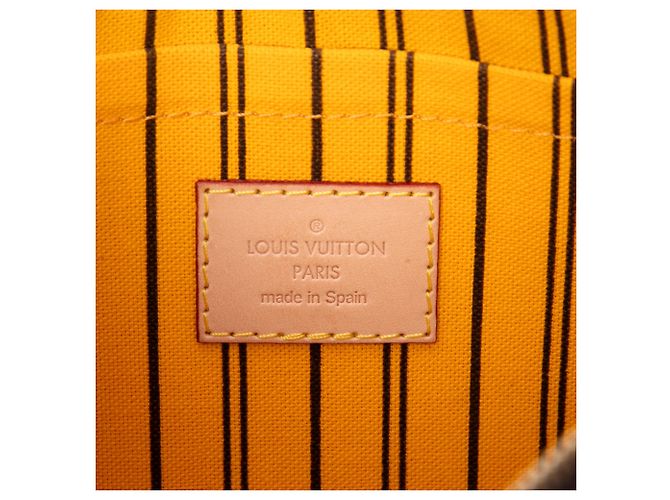 Louis Vuitton Brown Monogram Neverfull MM Pouch Braun - Ansicht 5