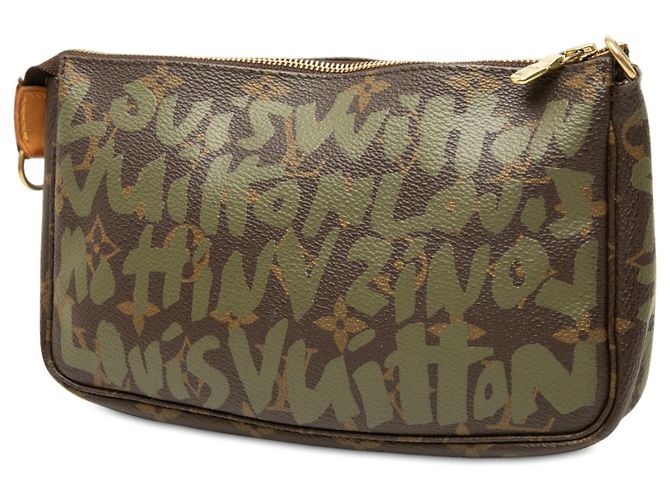 Louis Vuitton Brown Stephen Sprouse Monogram Graffiti Pochette Accessoires Braun - Ansicht 2