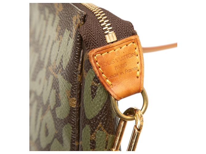 Louis Vuitton Brown Stephen Sprouse Monogram Graffiti Pochette Accessoires Braun - Ansicht 5