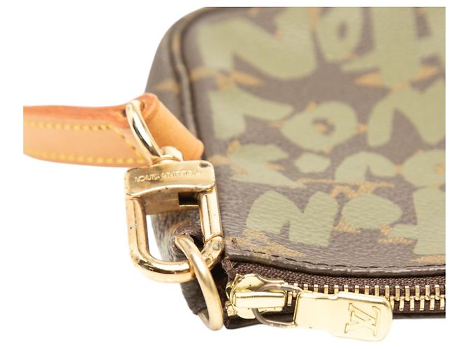 Louis Vuitton Brown Stephen Sprouse Monogram Graffiti Pochette Accessoires Braun - Ansicht 6