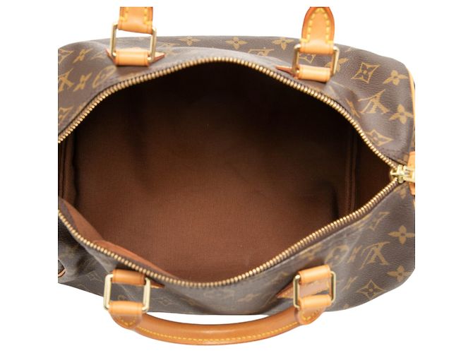 Louis Vuitton Brown Monogram Speedy 30 Marrone - vista 4