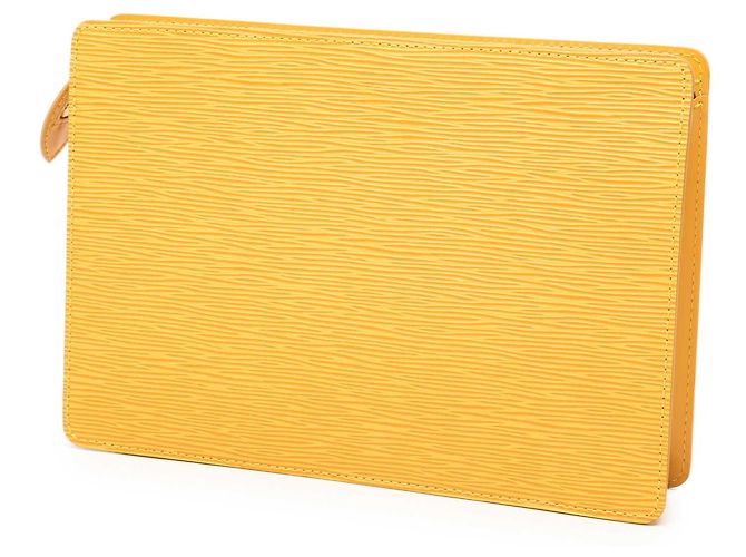 Louis Vuitton Yellow Epi Pochette Homme Giallo - vista 2