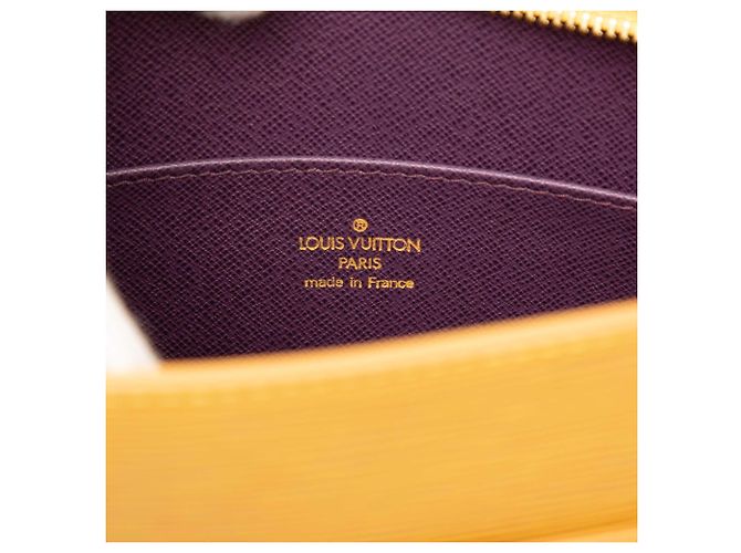 Louis Vuitton Yellow Epi Pochette Homme Giallo - vista 5