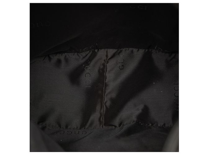 Bamboo Borsa Satchel Gucci in nylon nero con bambù - vista 4