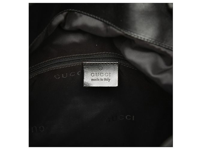 Bamboo Borsa Satchel Gucci in nylon nero con bambù - vista 5