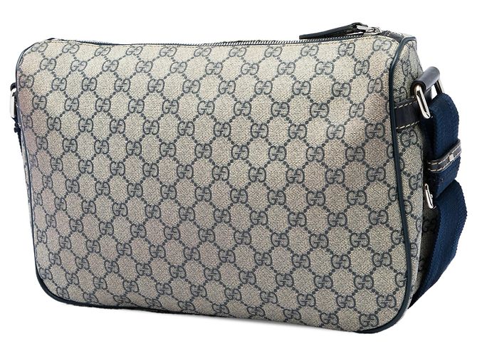 Borsa a tracolla Gucci Beige GG Supreme con doppia tasca - vista 2