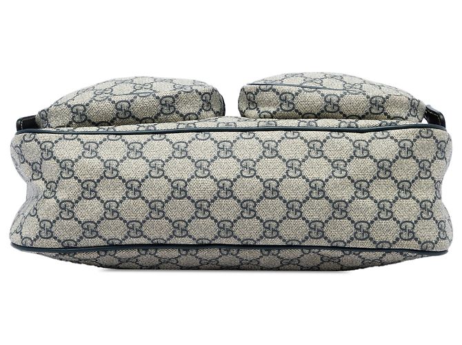 Borsa a tracolla Gucci Beige GG Supreme con doppia tasca - vista 3