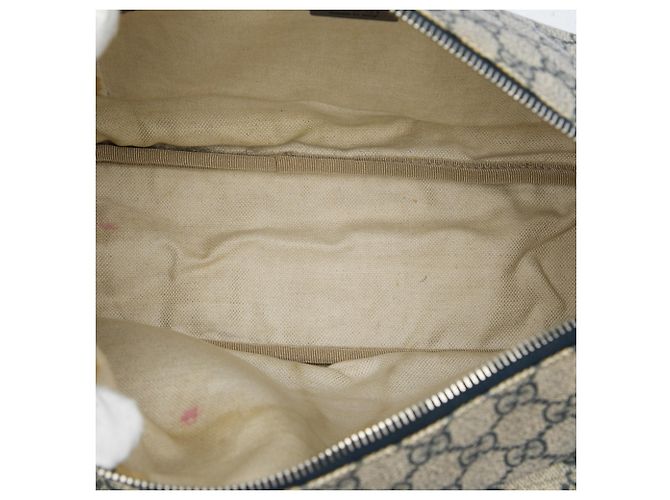 Borsa a tracolla Gucci Beige GG Supreme con doppia tasca - vista 4