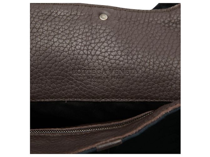 Sac cabas Bottega Veneta Blue Canvas Intrecciato Bleu Bleu Marine - vue 5