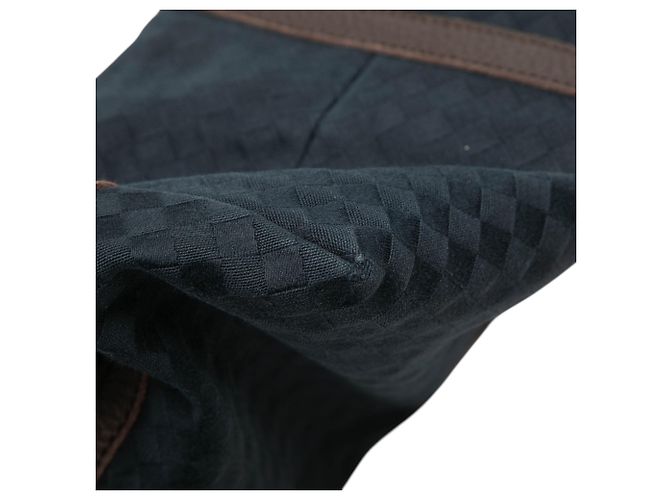 Sac cabas Bottega Veneta Blue Canvas Intrecciato Bleu Bleu Marine - vue 7