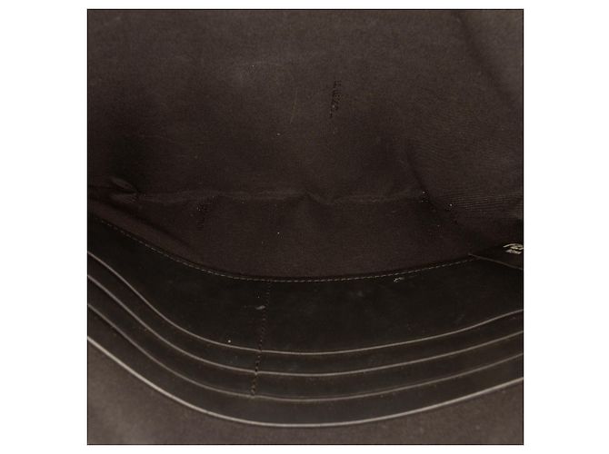 Clutch Fendi Brown Zucca Coated Canvas Marrone - vista 4