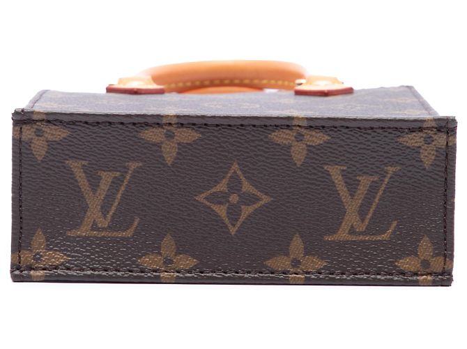 Louis Vuitton Brown Monogram Petit Sac Plat Marrom - vista 3