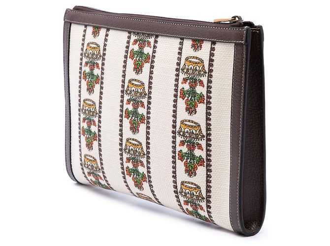 Clutch Gucci Beige Canvas 100 Centennial Music is Mine - vista 2