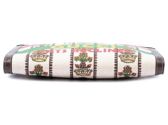 Clutch Gucci Beige Canvas 100 Centennial Music is Mine - vista 3
