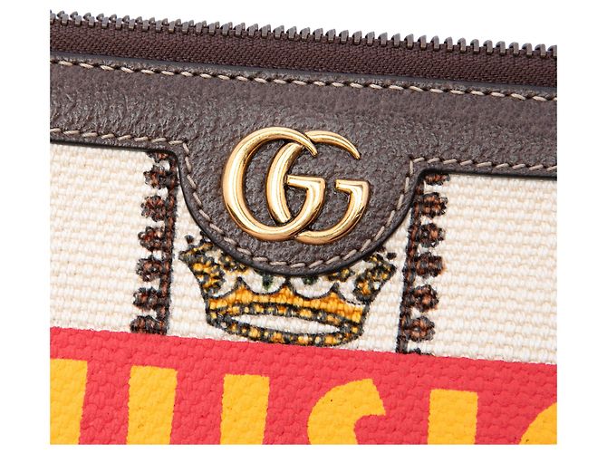 Clutch Gucci Beige Canvas 100 Centennial Music is Mine - vista 5