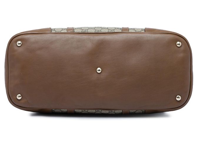 Borsa Gucci Beige Large GG Supreme Nice Dome Top Handle - vista 3