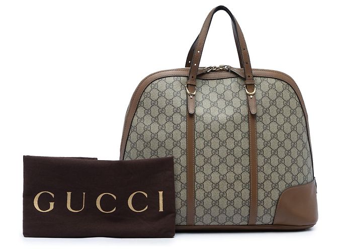 Borsa Gucci Beige Large GG Supreme Nice Dome Top Handle - vista 6