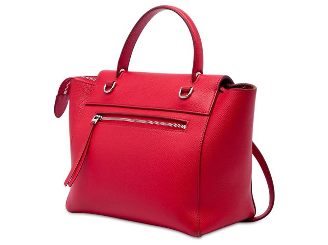 Belt Bag Céline Bolsa de cintura Celine em couro de bezerro micro grão vermelho - vista 2