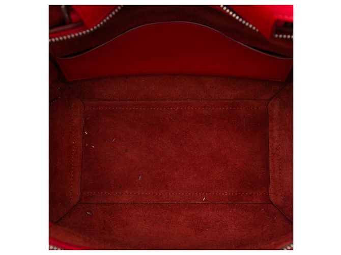Belt Bag Céline Bolsa de cintura Celine em couro de bezerro micro grão vermelho - vista 4