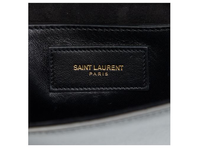 Autre Marque Saint Laurent Silver Small Metallic Calfskin Monogram Kate Tassel Crossbody Argenté - vue 5