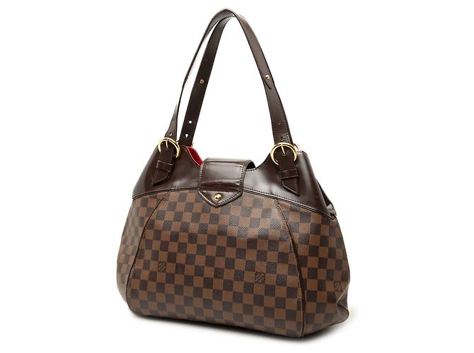 Louis Vuitton Brown Damier Ebene Sistina GM Marrone - vista 2
