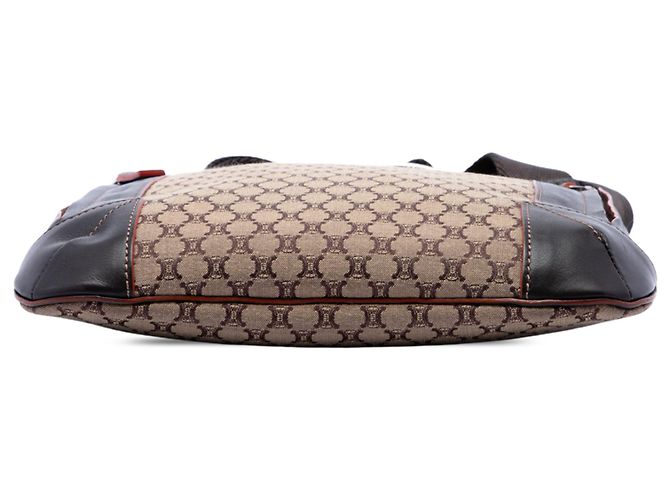 Céline Borsa a tracolla Celine Beige Macadam Canvas - vista 3