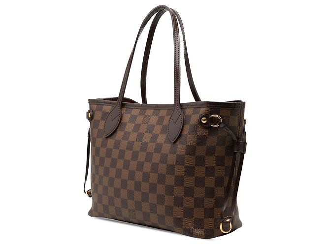 Louis Vuitton Brown Damier Ebene Neverfull PM Marrom - vista 2