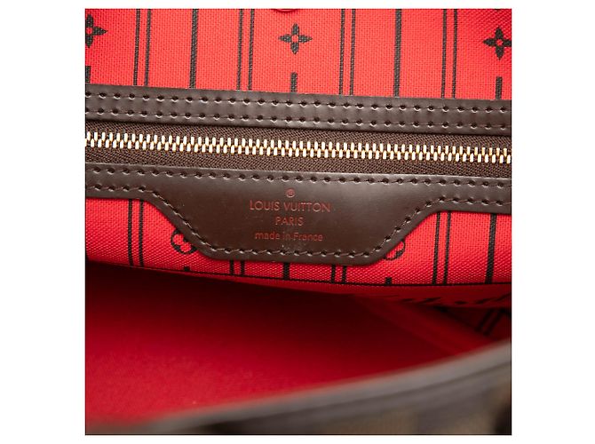 Louis Vuitton Brown Damier Ebene Neverfull PM Marrom - vista 5