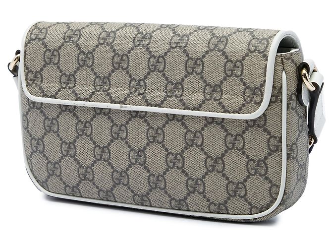 Gucci Mini Borsa a Tracolla Dice GG Supreme Beige - vista 2