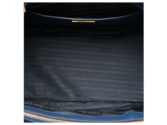 Prada Galleria Double Zip Tote Large aus Saffiano-Leder in Blau Dunkelblau - Ansicht 4