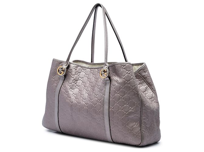 Bolso Tote Gucci Purple Large Metallic Guccissima Twins Púrpura - vista 2